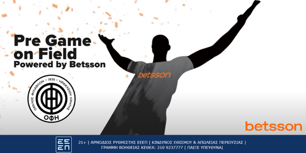 Pre Game on Field Powered by Betsson λίγο πριν τη σέντρα του αγώνα ΟΦΗ – ΑΡΗΣ